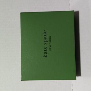 🐢Kate Spade New York Small Empty Green/Black Gift Box w/Tissue Paper